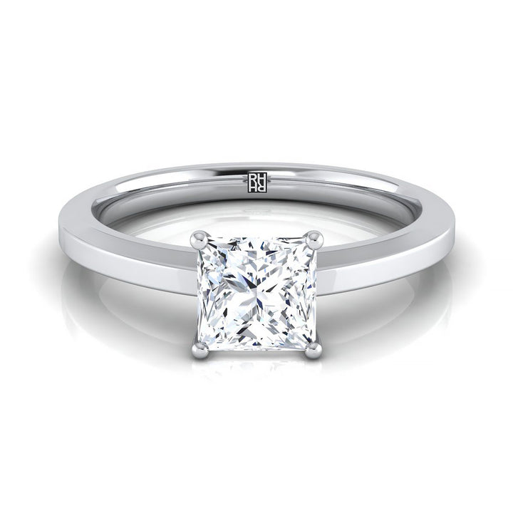 The Carmen Select Solitaire Engagement Ring with Lab Diamond in 18K White Gold - view 1