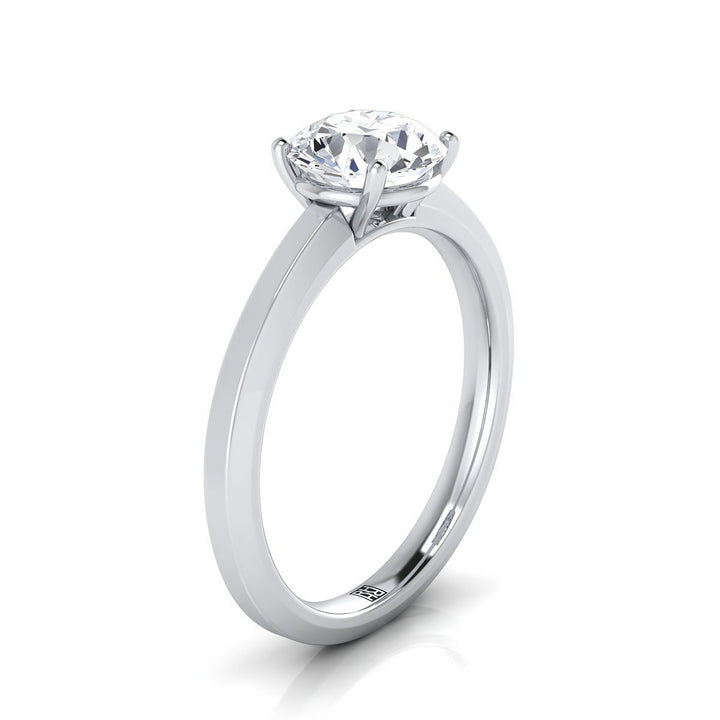 The Carmen Select Solitaire Engagement Ring with Lab Diamond in Platinum - view 2