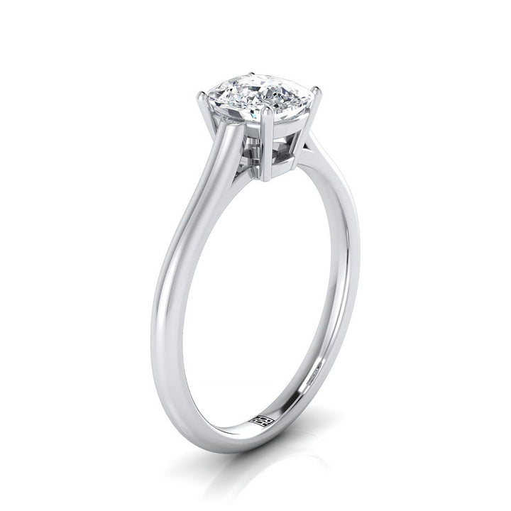 The Ellie Select Solitaire Engagement Ring with Lab Diamond in Platinum - view 2