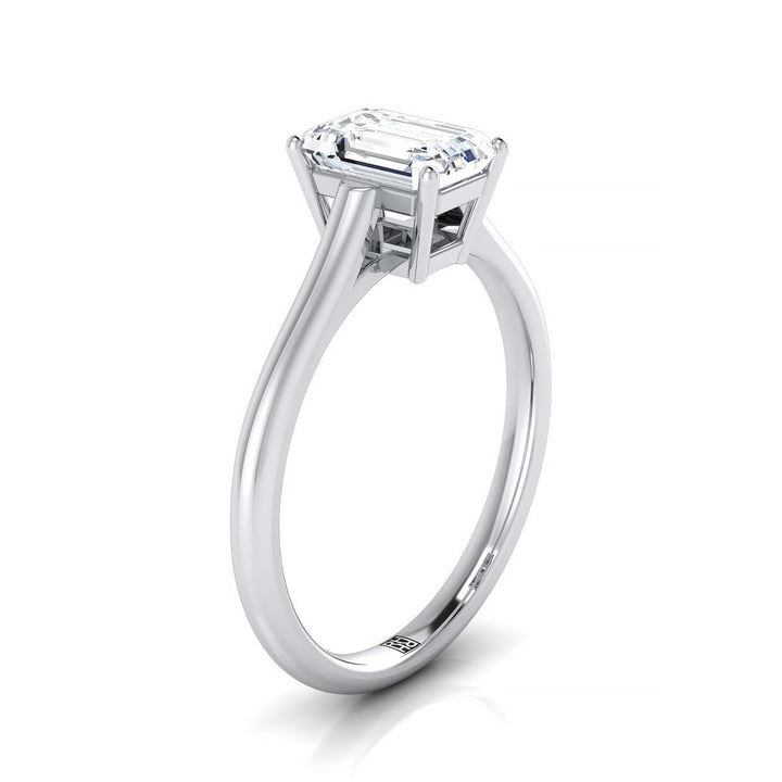 The Ellie Select Solitaire Engagement Ring with Lab Diamond in Platinum - view 2