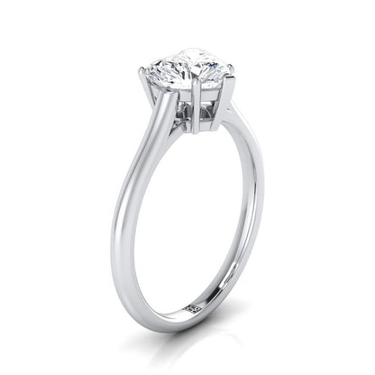 The Ellie Select Solitaire Engagement Ring with Lab Diamond in Platinum - view 2
