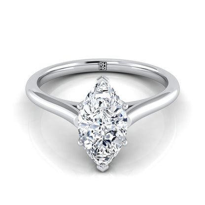 The Ellie Select Solitaire Engagement Ring with Lab Diamond in Platinum - view 1