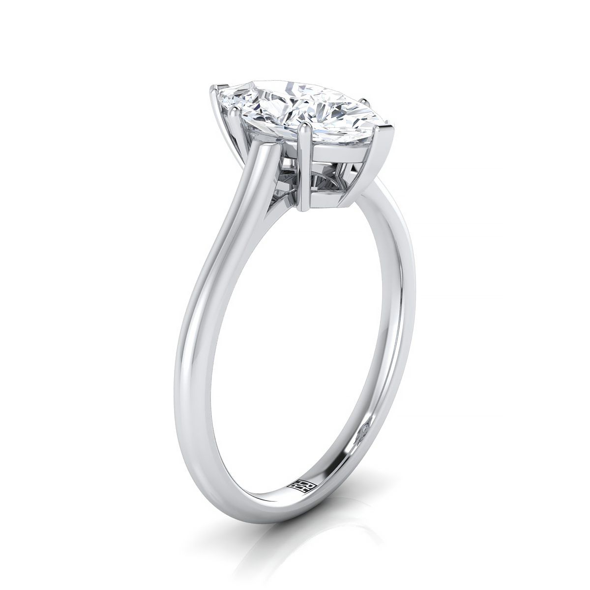 Select Solitaire styling on The Ellie marquise engagement ring setting | RockHer
