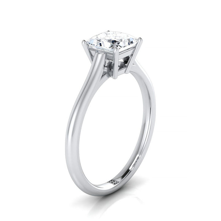 The Ellie Select Solitaire Engagement Ring with Lab Diamond in 18K White Gold - view 2