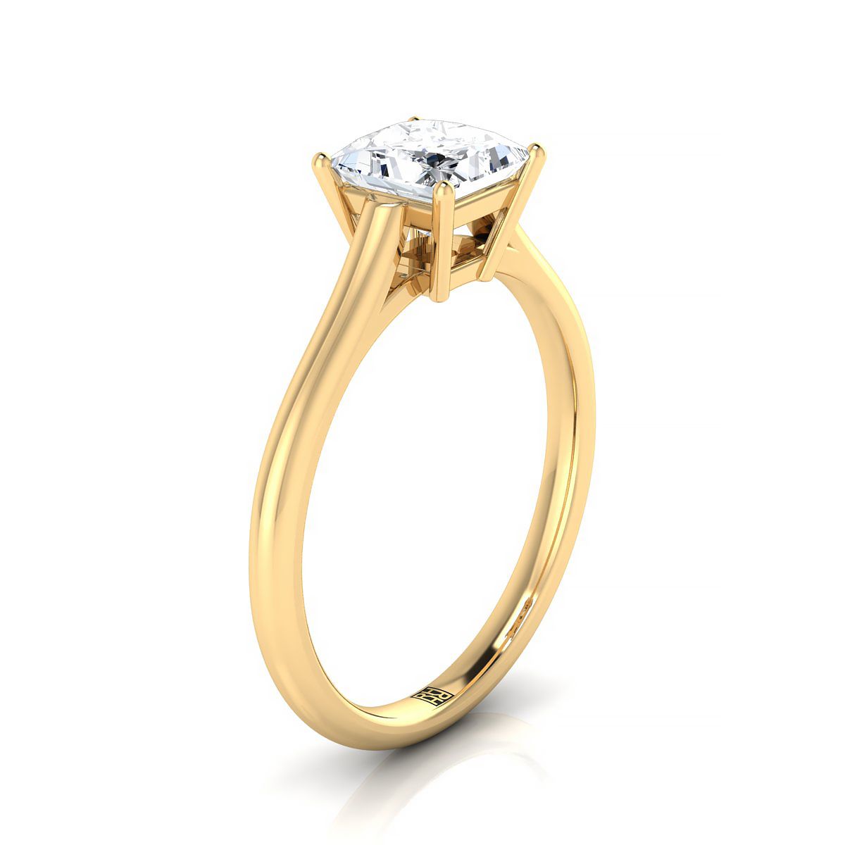 Select Solitaire styling on The Ellie princess engagement ring setting | RockHer