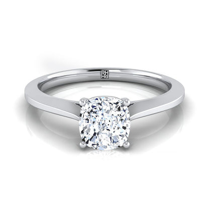 The Elena Select Solitaire Engagement Ring with Lab Diamond in Platinum - view 1