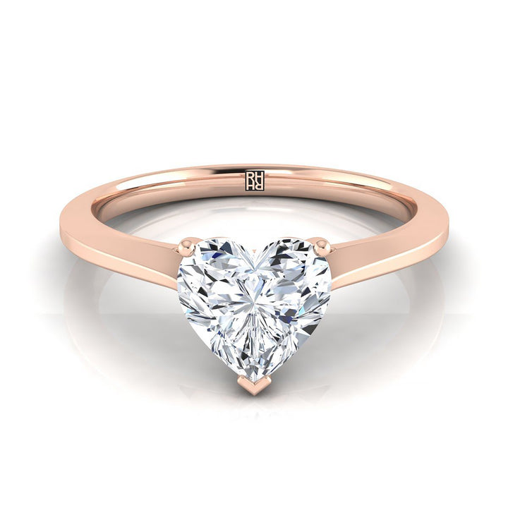 The Elena Select Solitaire Engagement Ring with Lab Diamond in 14K Rose Gold - view 1