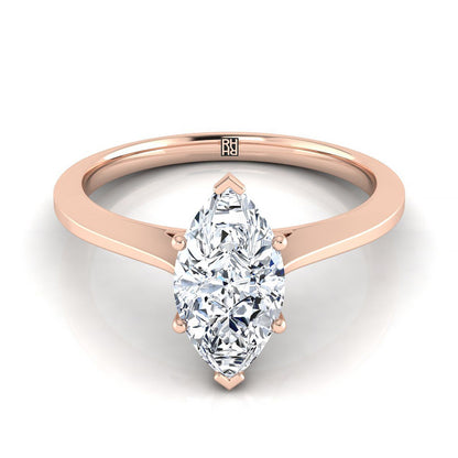 The Elena Select Solitaire Engagement Ring with Lab Diamond in 14K Rose Gold - view 1