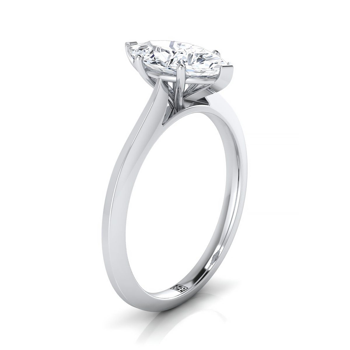 Select Solitaire styling on The Elena marquise engagement ring setting | RockHer