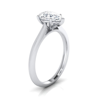 The Elena Select Solitaire Engagement Ring with Lab Diamond in Platinum - view 2