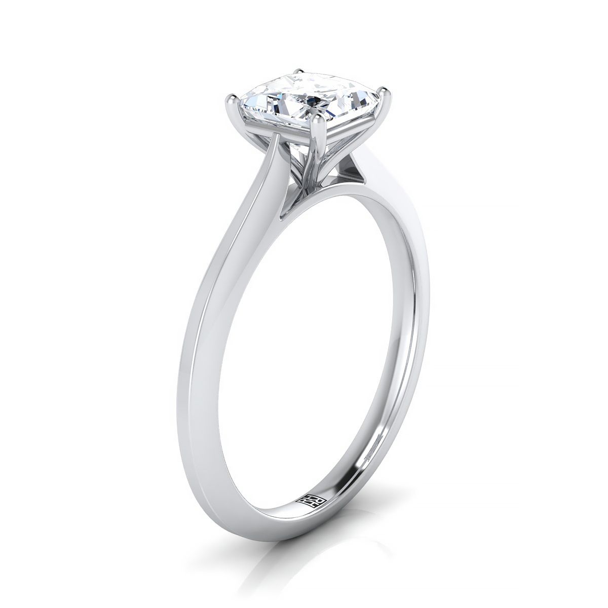 Select Solitaire styling on The Elena princess engagement ring setting | RockHer