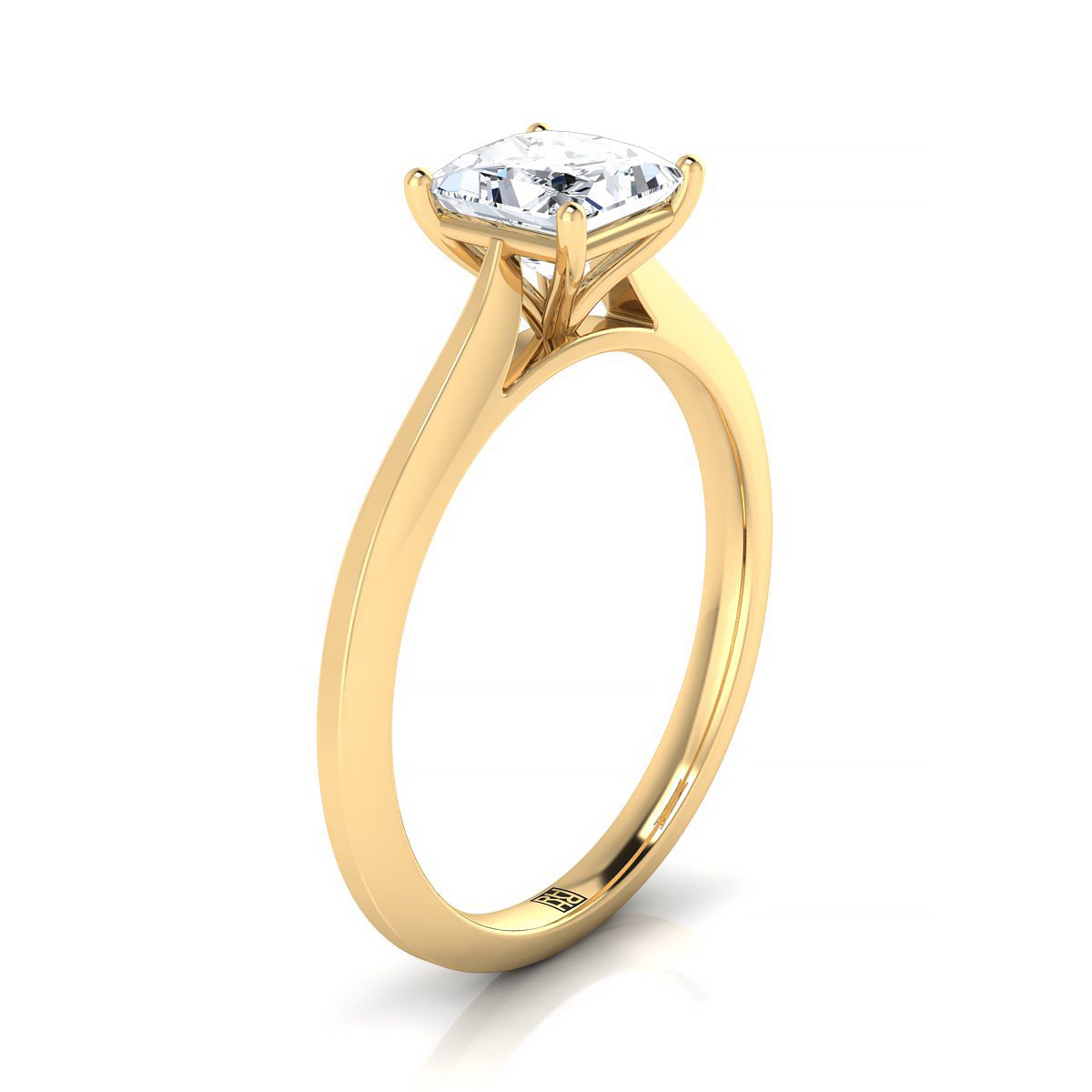 Select Solitaire styling on The Elena princess engagement ring setting | RockHer