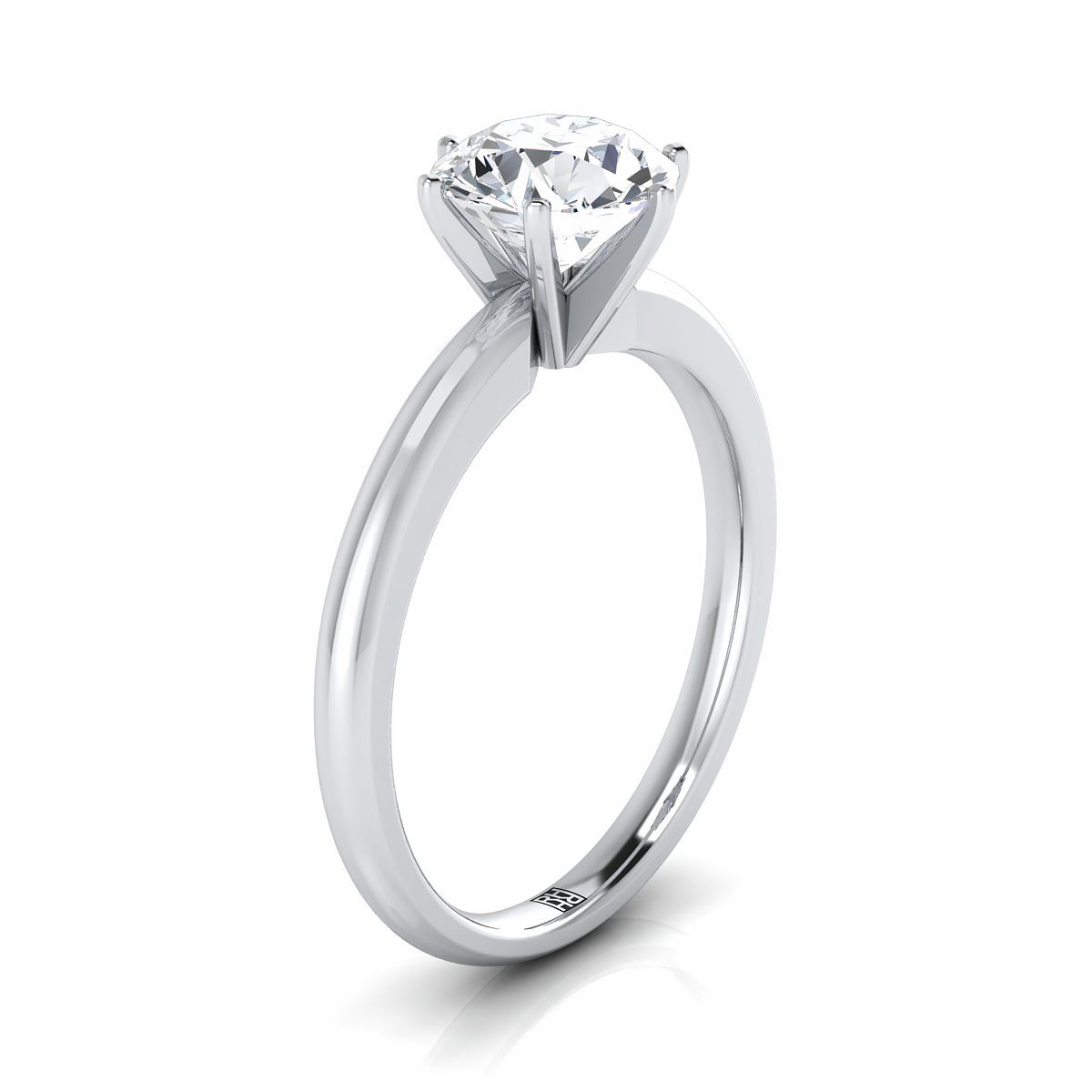 Select Solitaire styling on The Elsa round engagement ring setting | RockHer