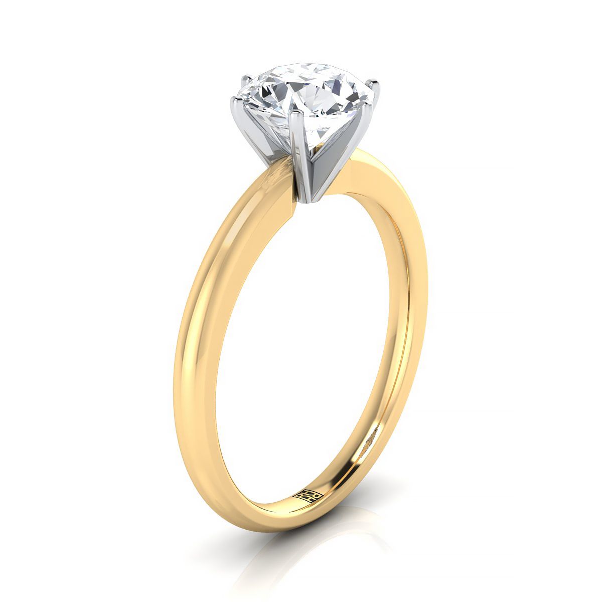 Select Solitaire styling on The Elsa round engagement ring setting | RockHer