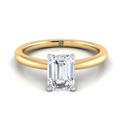The Floria Select Solitaire Engagement Ring with Lab Diamond in 18K Yellow Gold - view 1