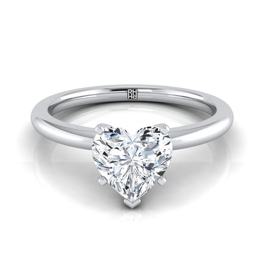 The Floria Select Solitaire Engagement Ring with Lab Diamond in Platinum - view 1