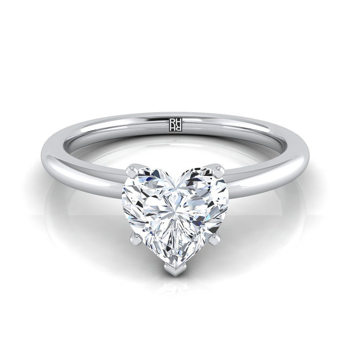 The Floria Select Solitaire Engagement Ring with Lab Diamond in Platinum - view 1