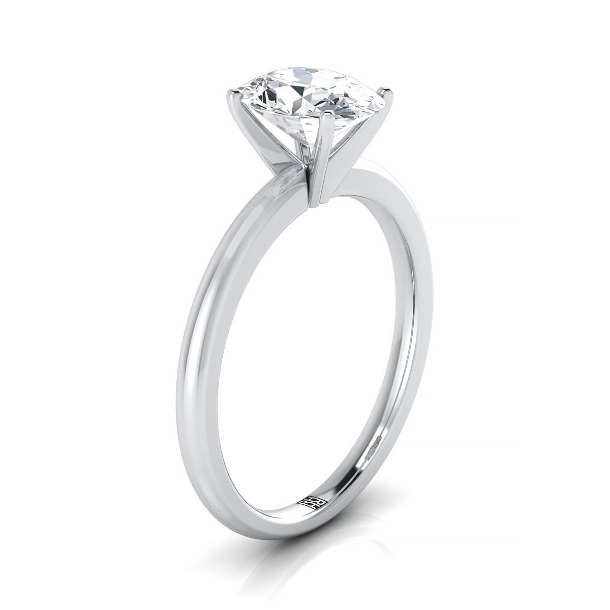Select Solitaire styling on The Floria oval engagement ring setting | RockHer