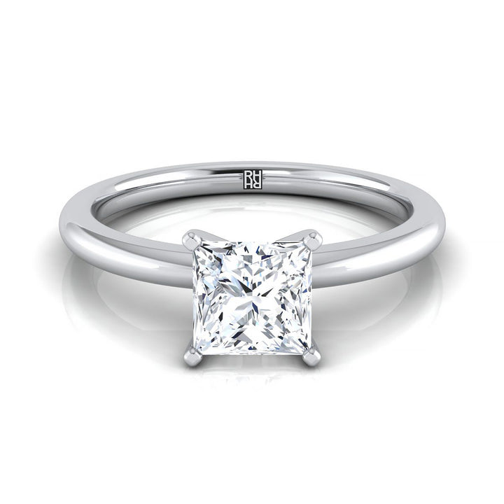 The Floria Select Solitaire Engagement Ring with Lab Diamond in Platinum - view 1