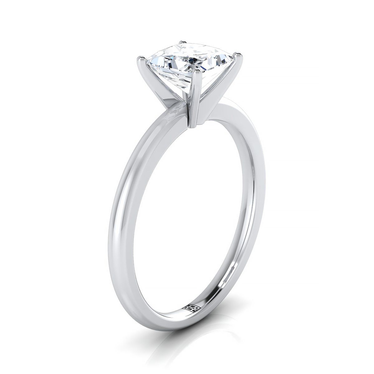 Select Solitaire styling on The Floria princess engagement ring setting | RockHer