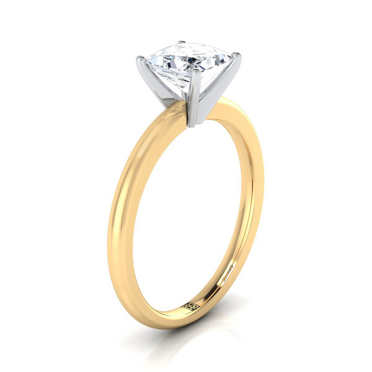 Select Solitaire styling on The Floria princess engagement ring setting | RockHer