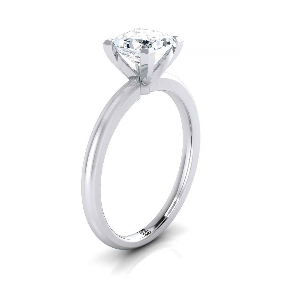 Select Solitaire styling on The Floria princess engagement ring setting | RockHer