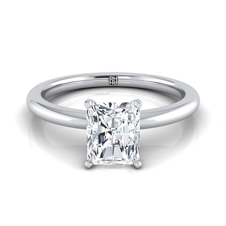 The Floria Select Solitaire Engagement Ring with Lab Diamond in Platinum - view 1