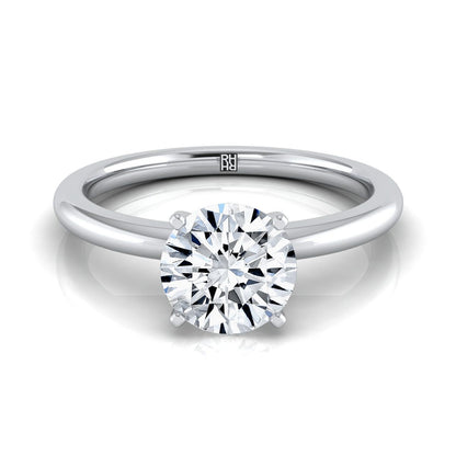 The Floria Select Solitaire Engagement Ring with Lab Diamond in Platinum - view 1