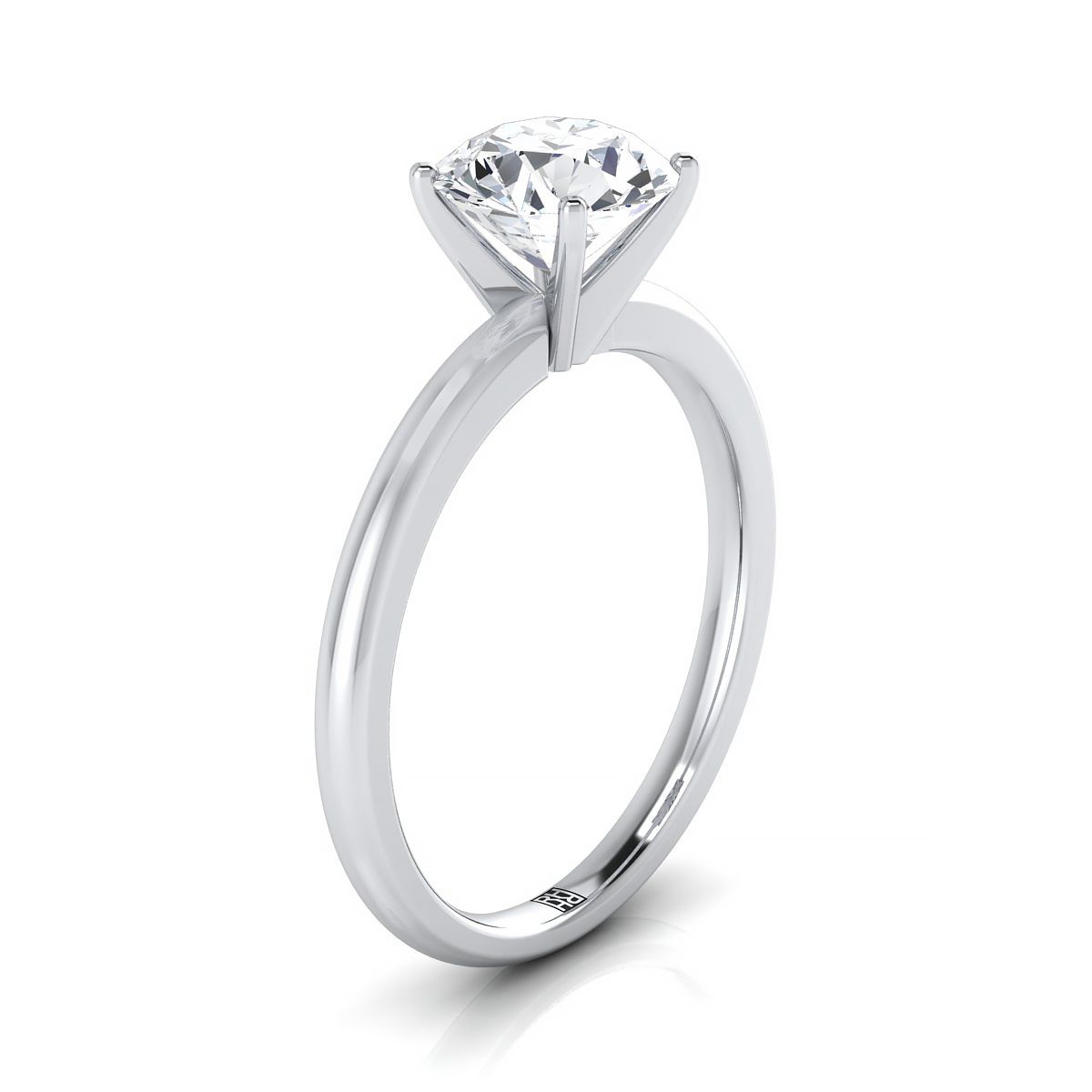 Select Solitaire styling on The Floria round engagement ring setting | RockHer