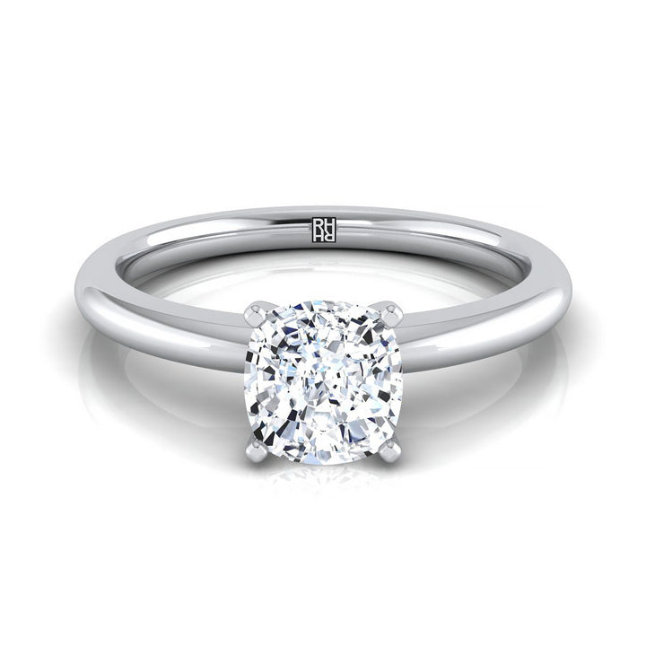 The Gilda Select Solitaire Engagement Ring with Lab Diamond in Platinum - view 1