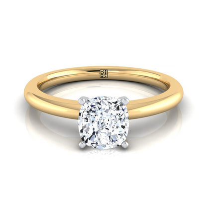 The Gilda Select Solitaire Engagement Ring with Lab Diamond in 18K Yellow Gold - view 1