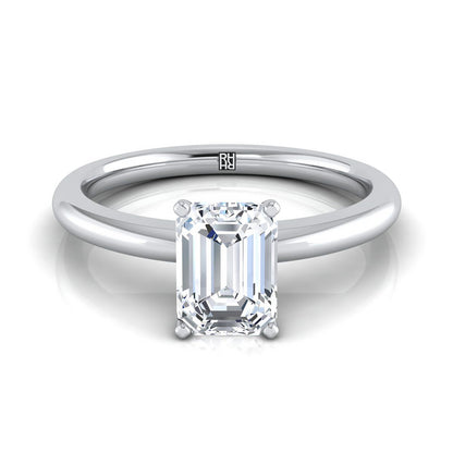 The Gilda Select Solitaire Engagement Ring with Lab Diamond in 18K White Gold - view 1