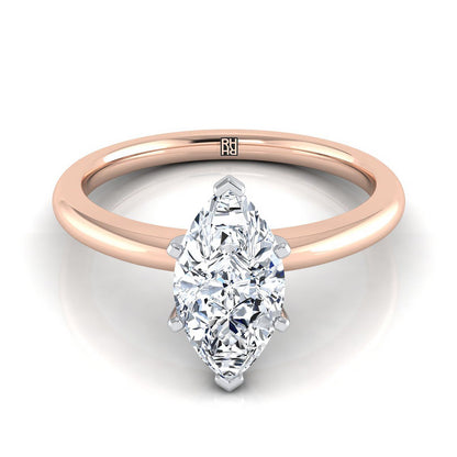The Gilda Select Solitaire Engagement Ring with Lab Diamond in 14K Rose Gold - view 1