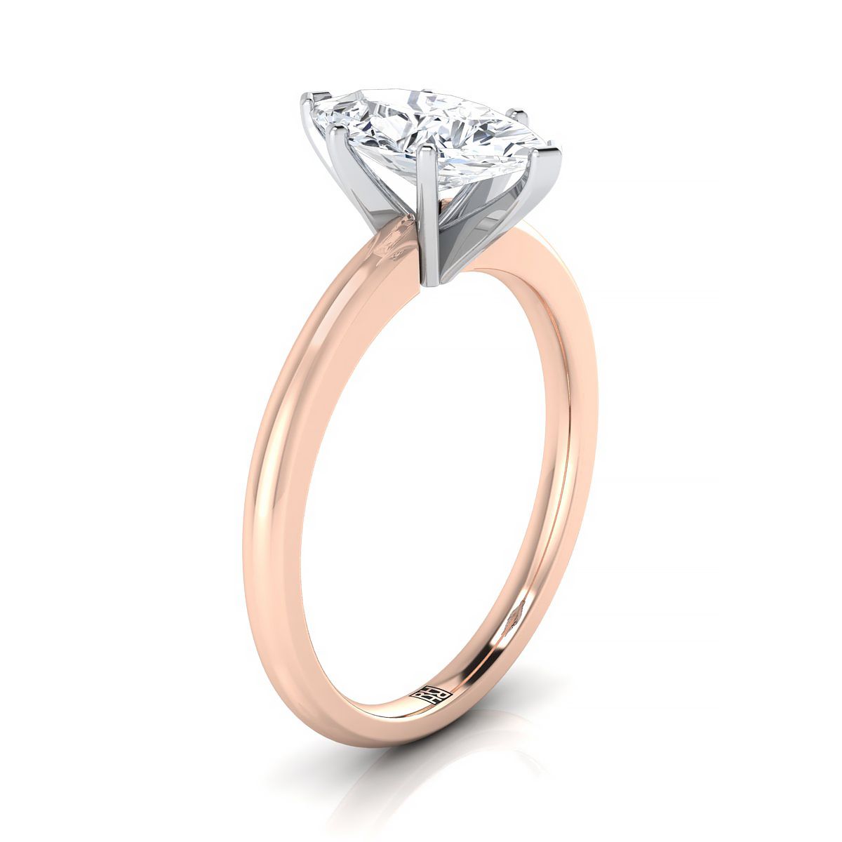 Select Solitaire styling on The Gilda marquise engagement ring setting | RockHer