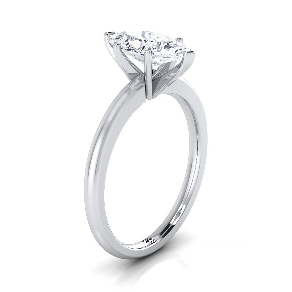 Select Solitaire styling on The Gilda marquise engagement ring setting | RockHer