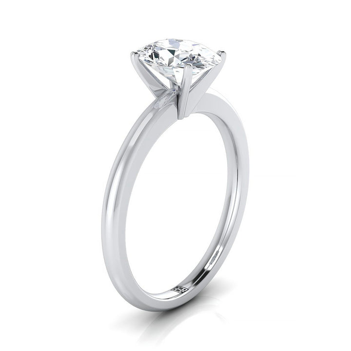 The Gilda Select Solitaire Engagement Ring with Lab Diamond in Platinum - view 2