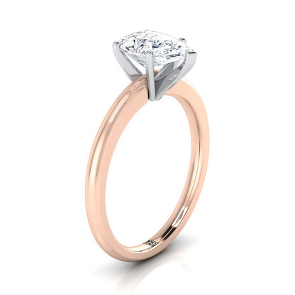 The Gilda Select Solitaire Engagement Ring with Lab Diamond in 14K Rose Gold - view 2