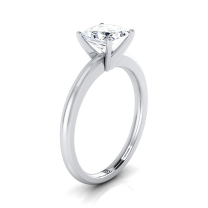 The Gilda Select Solitaire Engagement Ring with Lab Diamond in 18K White Gold - view 2