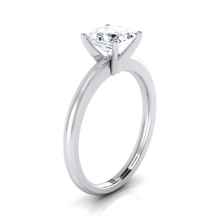 The Gilda Select Solitaire Engagement Ring with Lab Diamond in 18K White Gold - view 2