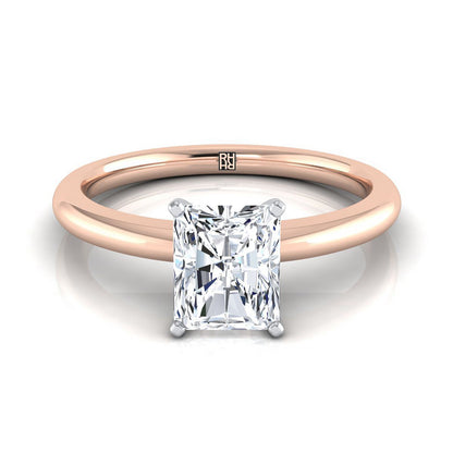 The Gilda Select Solitaire Engagement Ring with Lab Diamond in 14K Rose Gold - view 1