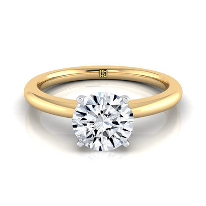 The Gilda Select Solitaire Engagement Ring with Lab Diamond in 18K Yellow Gold - view 1