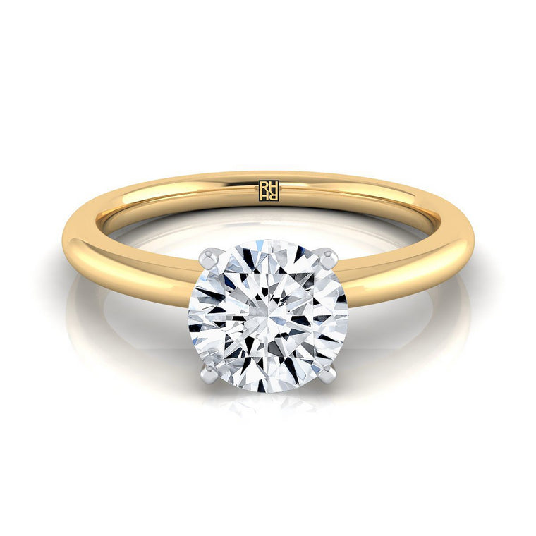 The Gilda Select Solitaire Round Lab Diamond Engagement Ring in 18K Yellow Gold