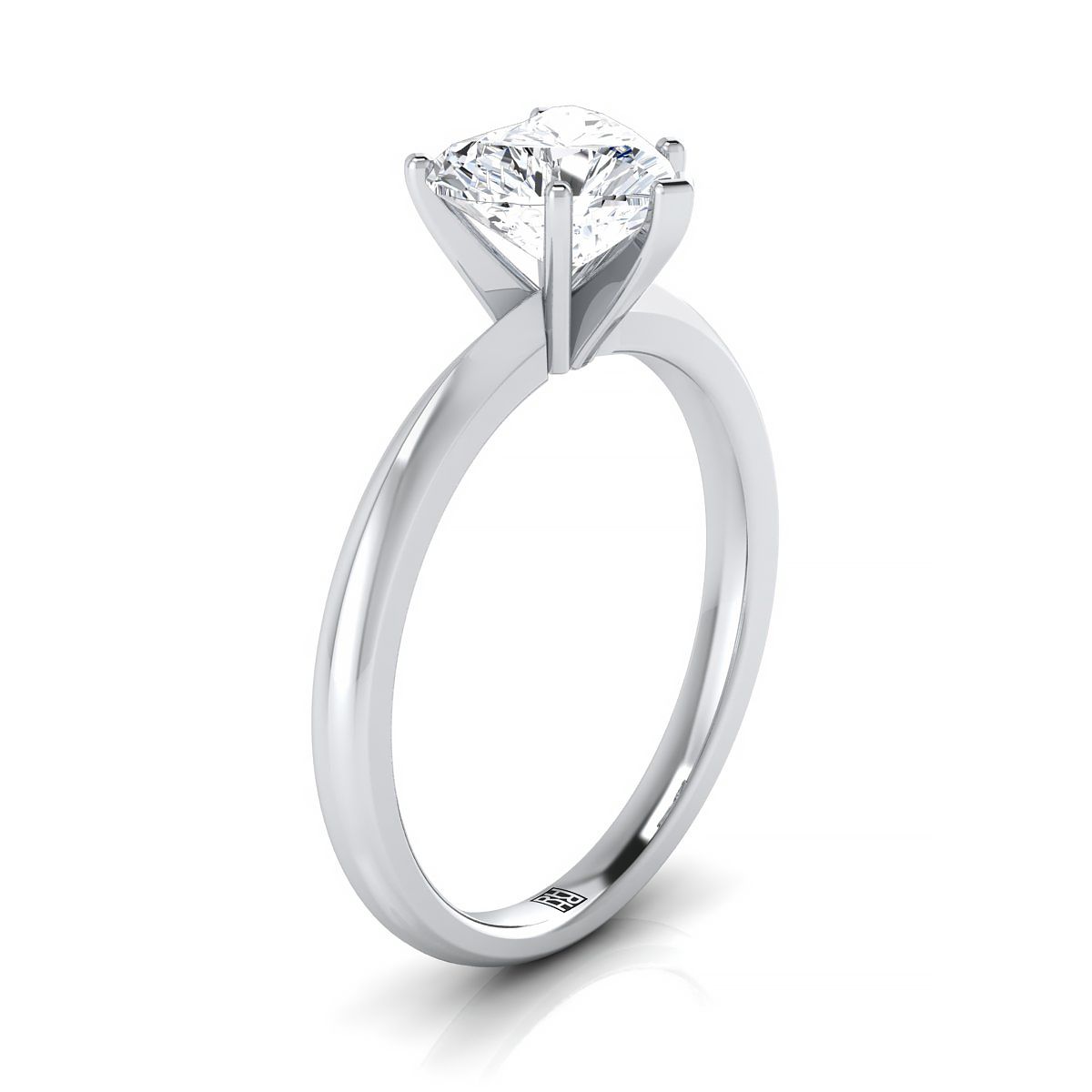 Select Knife Edge Solitaire styling on The Isolde heart engagement ring setting | RockHer