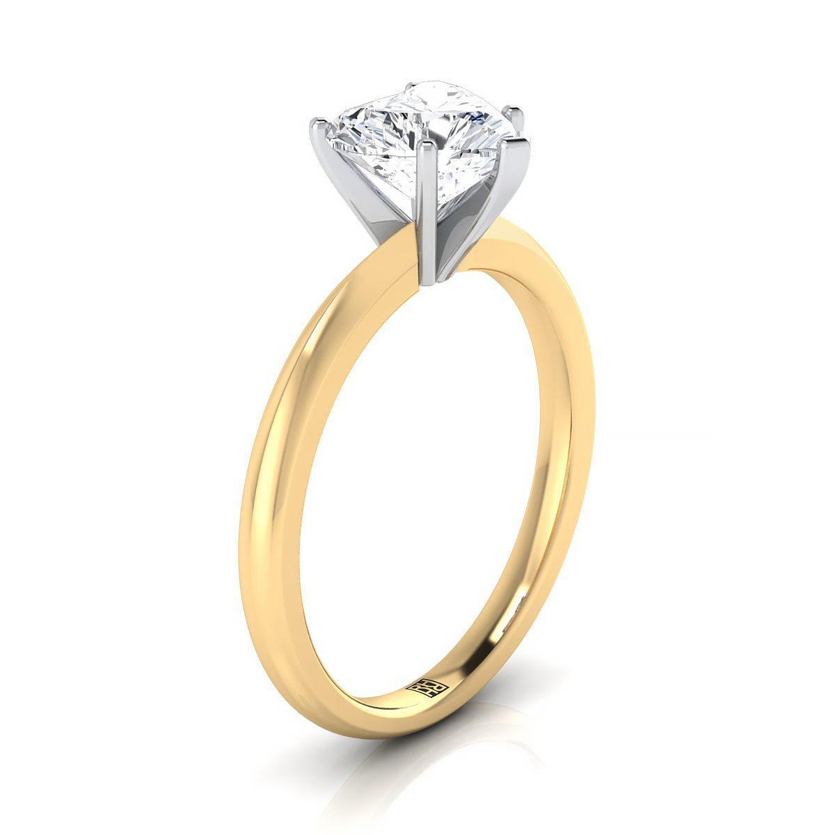 Select Knife Edge Solitaire styling on The Isolde heart engagement ring setting | RockHer