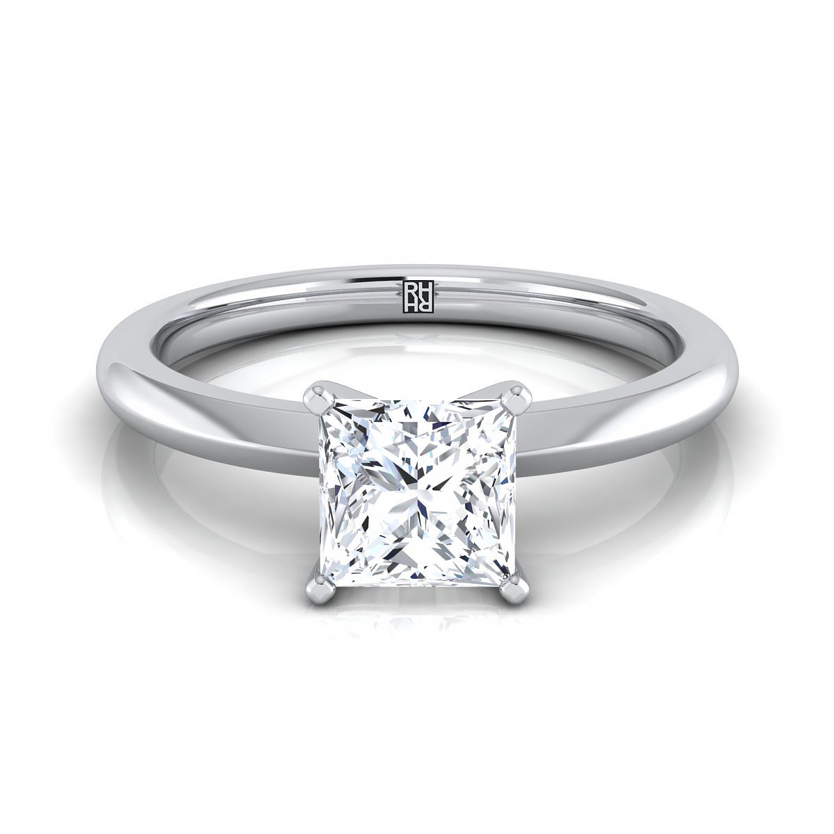 The Isolde princess engagement ring setting in Platinum | RockHer