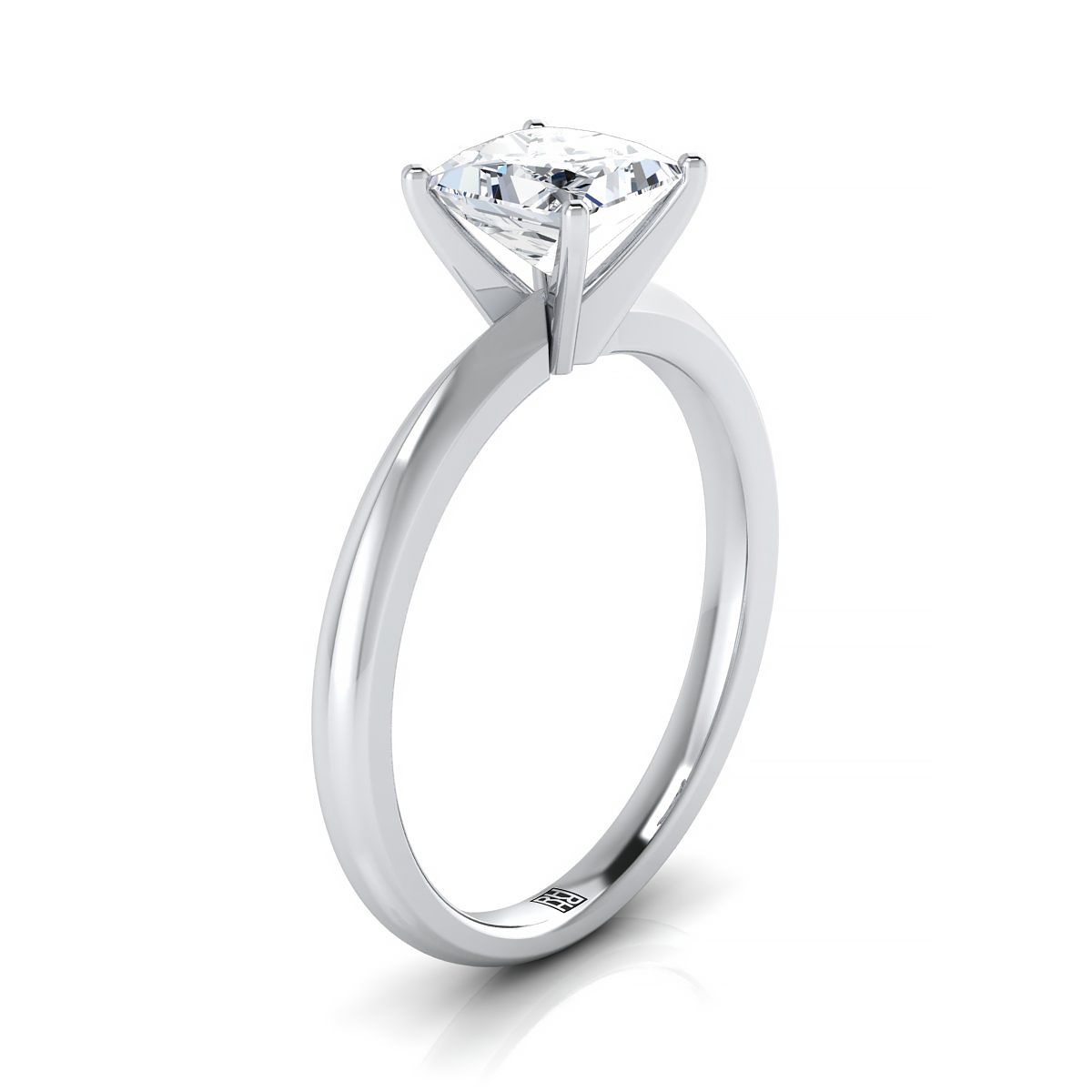 Select Knife Edge Solitaire styling on The Isolde princess engagement ring setting | RockHer