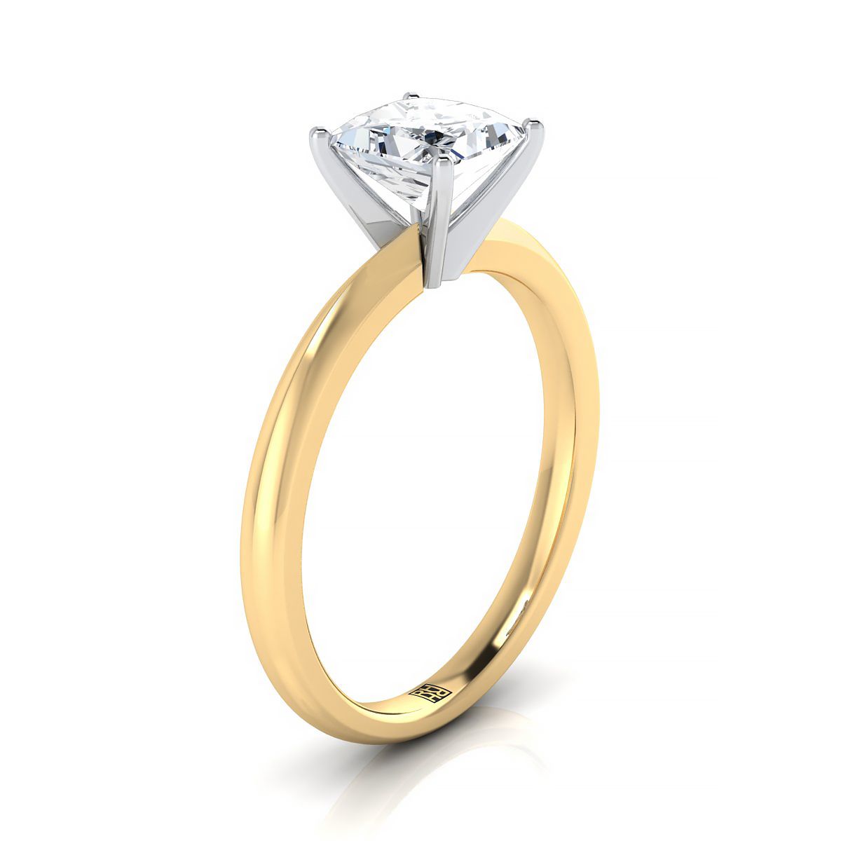 Select Knife Edge Solitaire styling on The Isolde princess engagement ring setting | RockHer