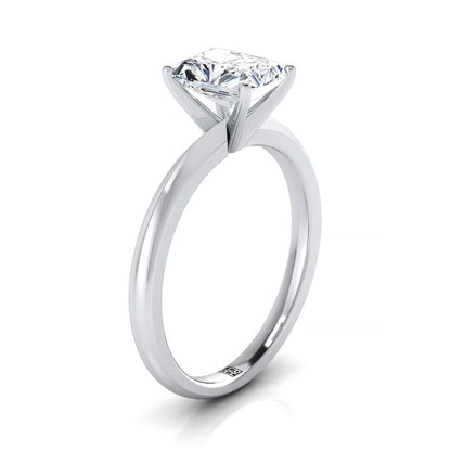 The Isolde Select Knife Edge Solitaire Engagement Ring with Lab Diamond in Platinum - view 2