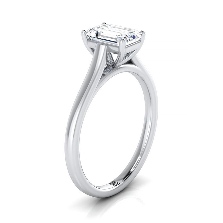 The Juliette Select Cathedral Solitaire Engagement Ring with Lab Diamond in Platinum - view 2