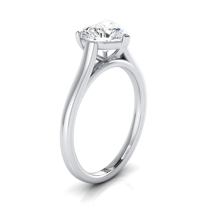 The Juliette Select Cathedral Solitaire Engagement Ring with Lab Diamond in Platinum - view 2